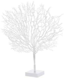 Arbre décoratif design 50 cm à LED - coloris Blanc Arbre décoratif design 50
