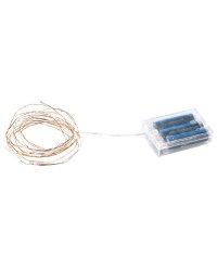 Fil lumineux 20 LED blanches - 1 25 m Fil lumineux 20 LED blanches