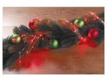 Guirlande décorative en fil métallique à LED rouges Guirlande décorative en fil