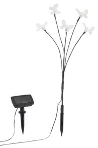 Arbre lumineux solaire à 5 papillons blancs Arbre lumineux solaire à 5