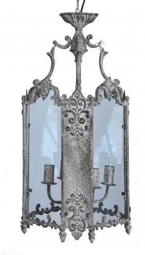 Lanterne tôle grise