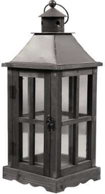 LANTERNE BOIS 19x19x47cm LANTERNE BOIS 19x19x47cm