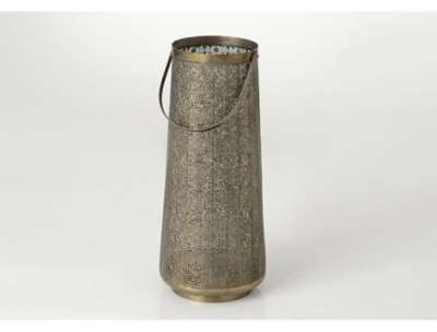 Lanterne style oriental métal doré ajouré Emile H 65 Lanterne style oriental métal