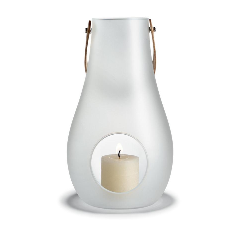 Design with Light - Lanterne verre satiné XL - blanc Design with Light - Lanterne