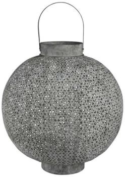 Lanterne boule orientale Baladi d44xh46 5 cm gris antique Lanterne boule orientale Baladi