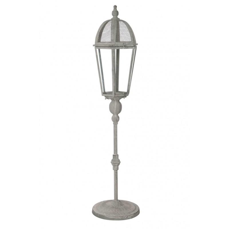 Lanterne de charme sur Pied en métal vieilli 27X27