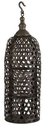 Grande lanterne exotique bambou noir Grande lanterne exotique bambou