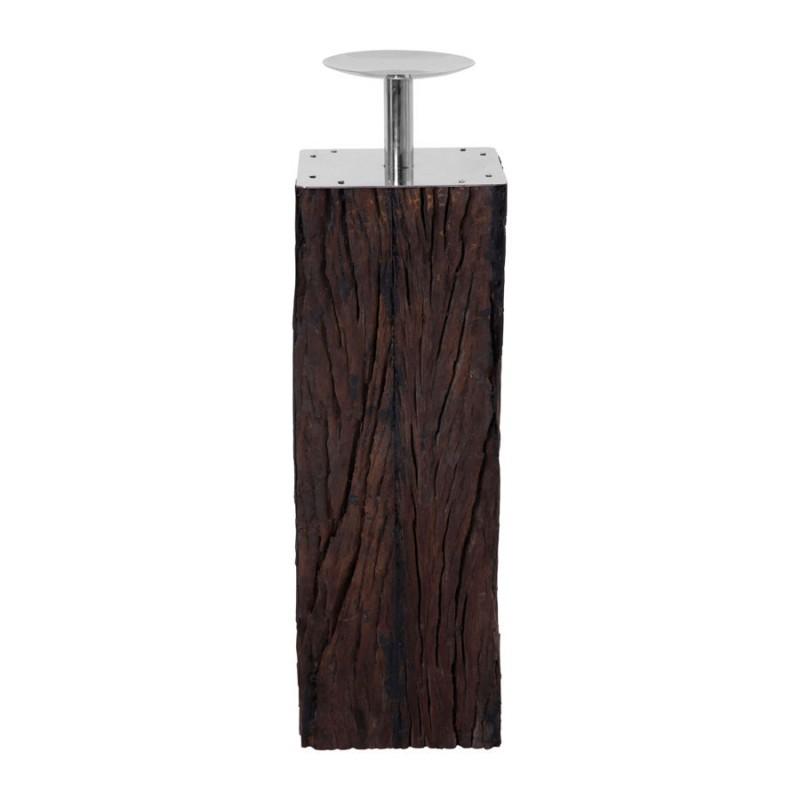 Bougeoir carré SAVOIE Marron H55 cm Bougeoir carré SAVOIE Marron