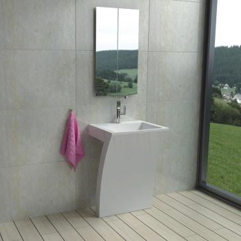 Vasque Totem design en solid surface Réf SDPW11 Vasque Totem design en solid