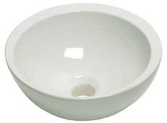 Vasque lave mains ronde 32 cm en céramique blanche