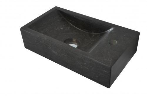 Praya lavabo WC 40x22cm droite avec 1 trou pour robinetterie Praya lavabo WC 40x22cm droite
