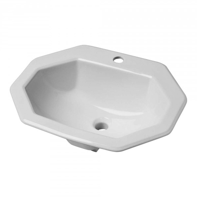 SOLDES Vasque à encastrer octogonale en céramique