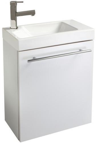 Meuble lave-mains design couleur blanc avec mitige