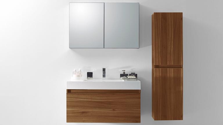 Meuble de salle de bain simple vasque 100 cm Donna