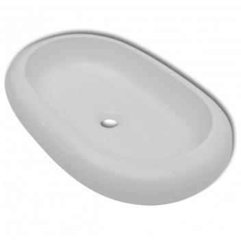 VidaXL Luxueuse Vasque à poser en céramique Ovale