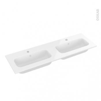 Plan vasque REZO Résine blanche Pour salle de bain