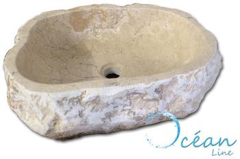 Vasque en pierre, forme libre 45/50 cm - Erosio