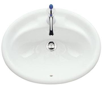 Vasque à encastrer ovale CLAO en céramique Cuisiss