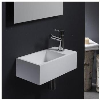 Lave-mains gain de place en solid surface Sacramen