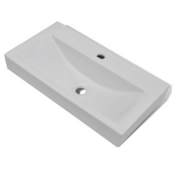VidaXL Vasque à poser en céramique Rectangulaire B
