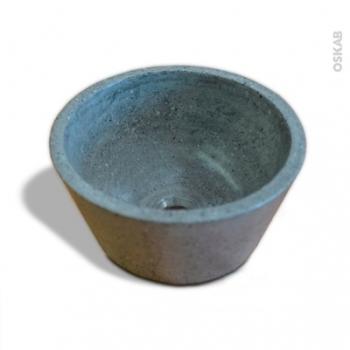 Vasque salle de bain DEME A poser Terrazzo gris béton Vasque salle de bain DEME