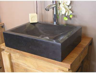 Vasque salle de bain à poser ALEXANDRIE rectangle 30cm Vasque salle de bain à poser