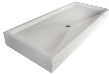 Grand plan vasque blanc