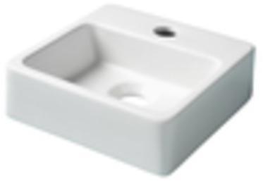 SOLDES Lave main droit porcelaine blanc Blanc PLAN