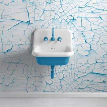 Lavabo en céramique émaillée 60 cm True Colors - Bleu Lavabo en céramique émaillée