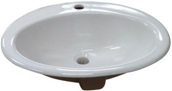 Vasque en Porcelaine ovale à encastrer