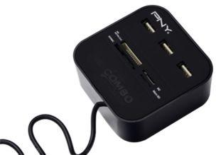 Lecteur de carte mémoire PNY de cartes, USB&Flash