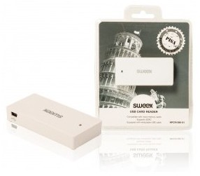 Lecteur de carte USB blanc Pisa