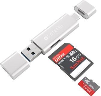 Satechi Lecteur de cartes SD et Micro SD Argent -