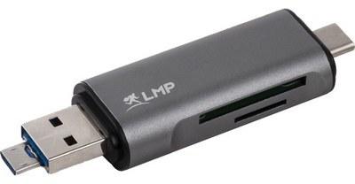 LMP Lecteur de cartes SD/microSD USB-C, USB-A et m