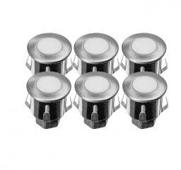 Kit 6 mini spots encastrables 12V blanc chaud LUMI