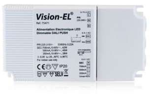 ALIM LED VISION-EL 100-240V DALI PUSH 28W-42W 350-700mA ALIM LED VISION-EL 100-240V