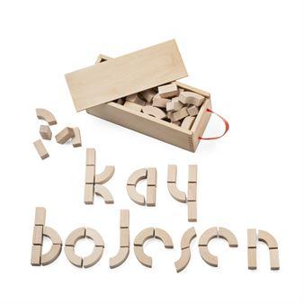 Blocs alphabet Kay Bojesen hêtre