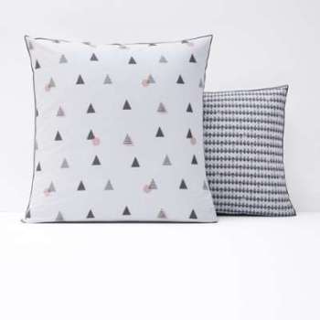 Taie doreiller imprimée percale pur coton DIGNA -