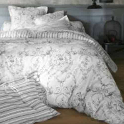 Housse de couette coton imprimé romantique imitati
