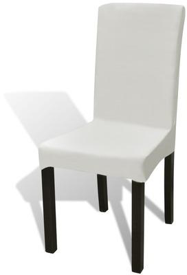 VidaXL 6 housses de chaise dos droit extensibles c