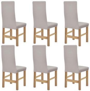 VidaXL housse de chaise en polyester tricoté exten