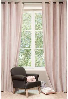 Rideau en velours vieux rose 140 x 300 cm Rideau en velours vieux rose