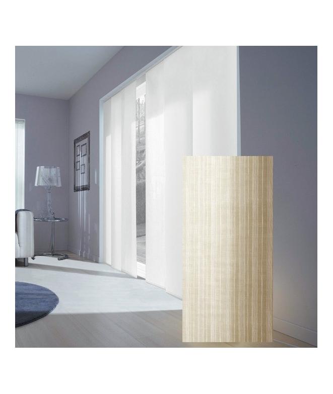 Panneau Japonais Tamisant Rayé Beige