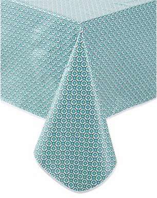 CALITEX Toile cirée Calitex imprimée Eliette bleu/