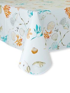 CALITEX Toile cirée imperméable imprimée Nautilus