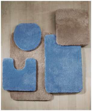 Le tapis WC suspendu, 55x65cm de Kleine Wolke beig