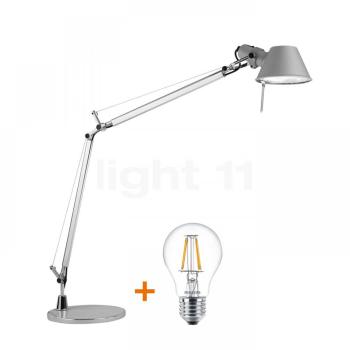 Artemide Tolomeo Tavolo aluminium poli et anodisé incl Artemide Tolomeo Tavolo aluminium