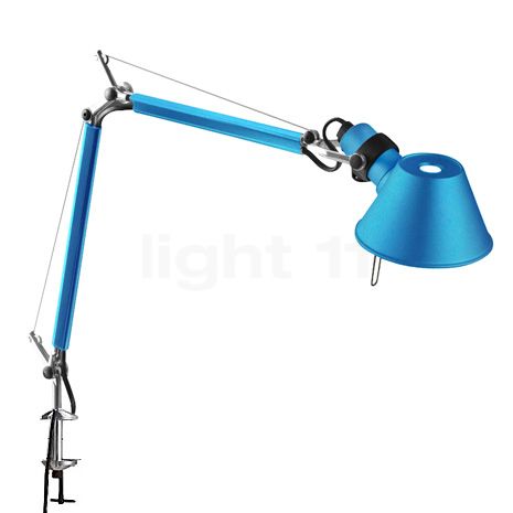 Artemide Tolomeo Micro avec pince de serrage, turq