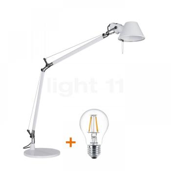 Artemide Tolomeo Tavolo blanc incl Ampoule LED-Filament Artemide Tolomeo Tavolo blanc
