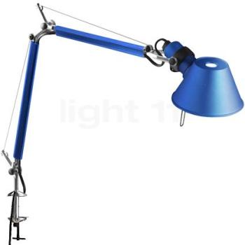 Artemide Tolomeo Micro avec pince de serrage bleu Artemide Tolomeo Micro avec